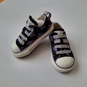 🌈 Converse All Star Purple Stars Toddler Sneakers – Size 5